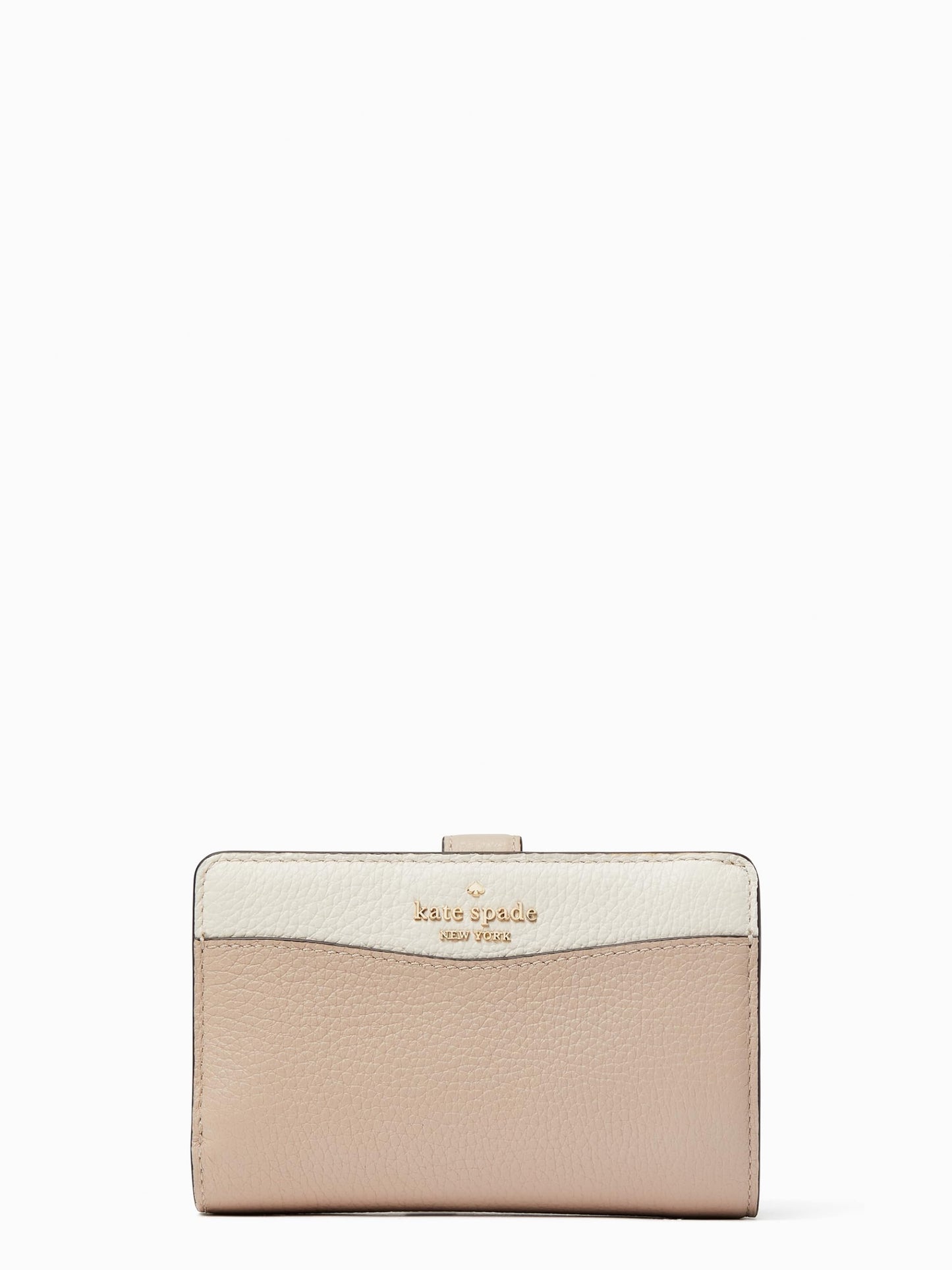 Pebbled Leather Bifold Wallet Medium Compact Accessory