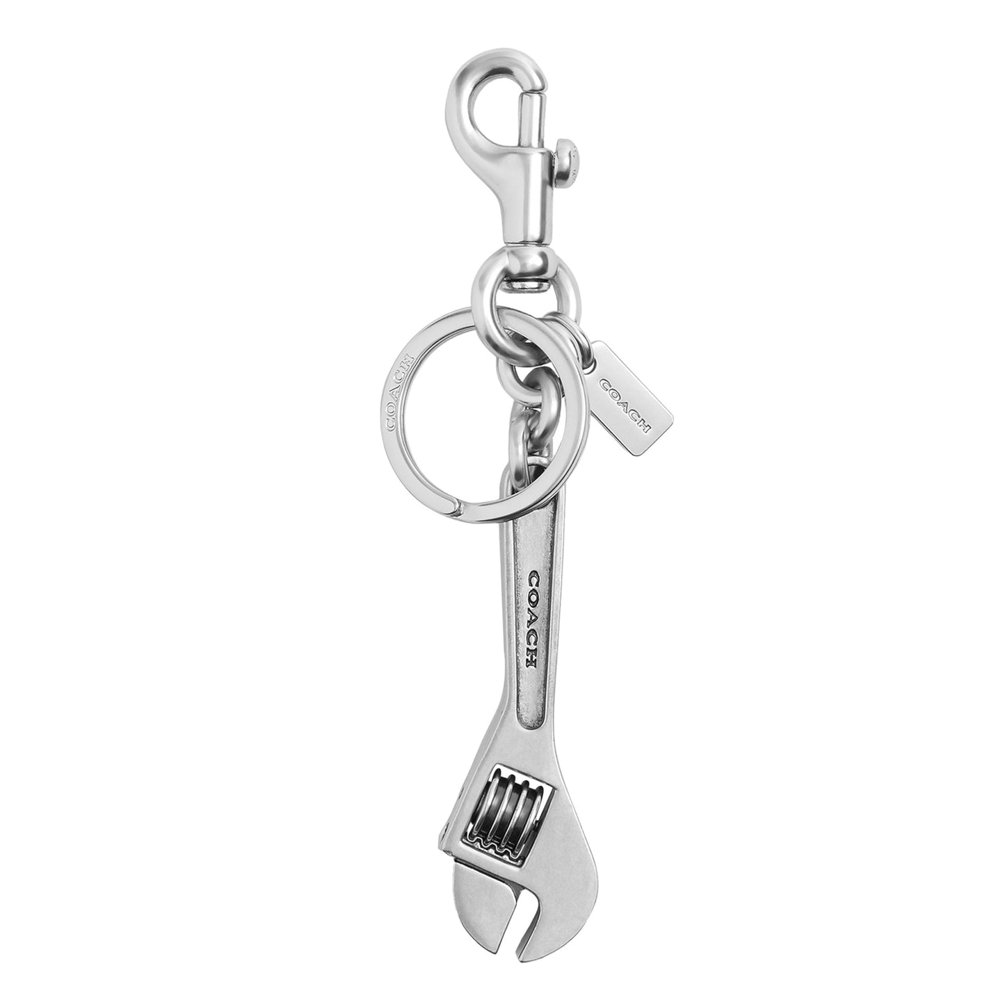 Metal Wrench Bag Charm Keychain Clip Accessory