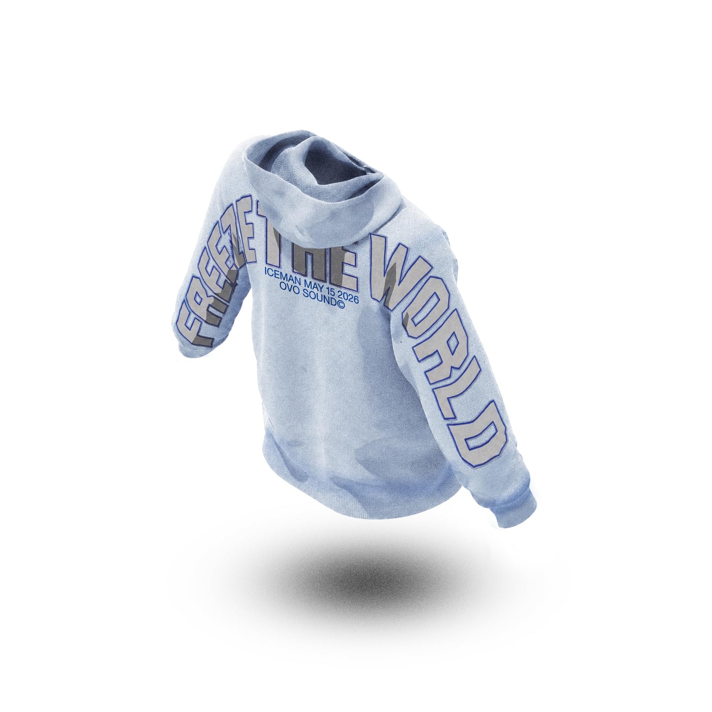 Freeze the World Graphic Hoodie Unisex Casual Top