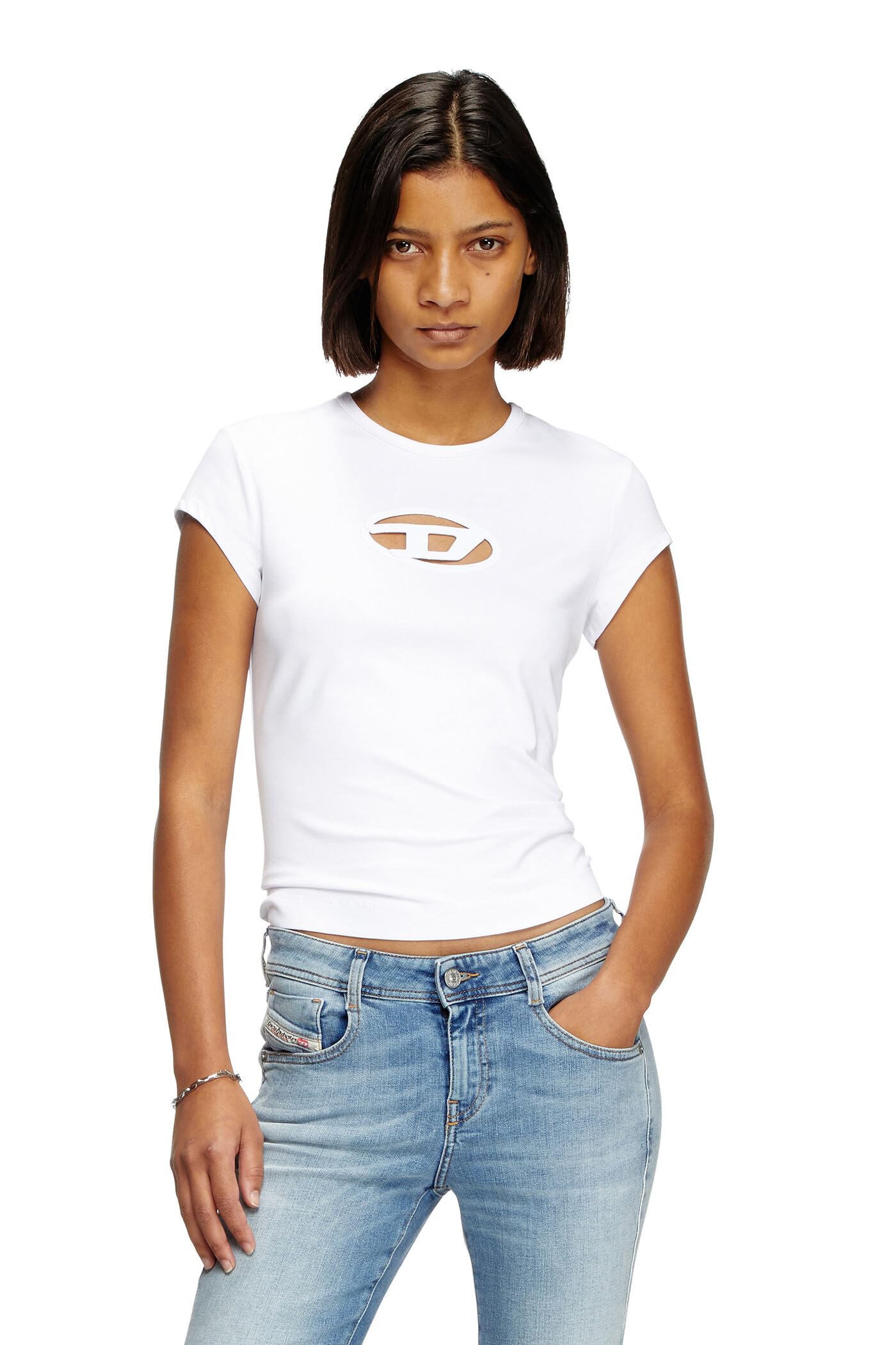 Women's Slim Fit Logo Cotton T-Shirt