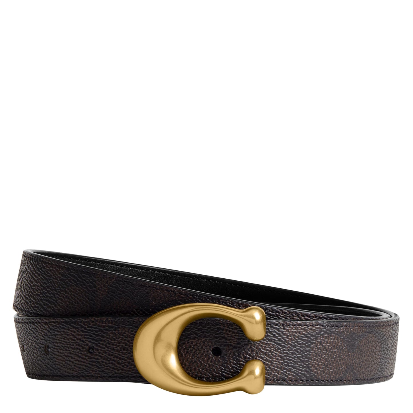 Reversible Sculpted Buckle Leather Belt 25mm Accessory