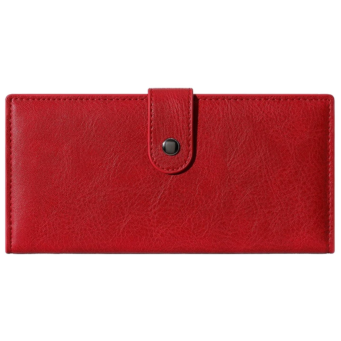 Slim RFID Leather Bifold Wallet Long Card Holder Clutch