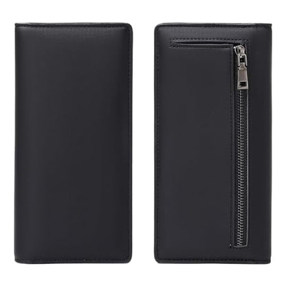 Slim RFID Leather Bifold Wallet Long Card Holder Clutch