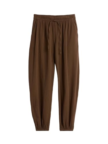 Women Gauze Jogger Pants Lightweight Casual Sweatpants