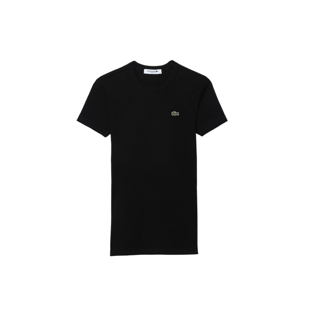 Women's Slim Fit Ribbed Cotton T-Shirt