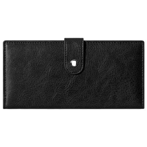 Slim RFID Leather Bifold Wallet Long Card Holder Clutch