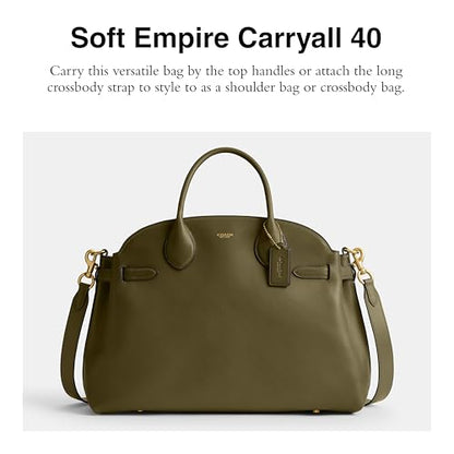 Women Soft Empire Carryall 40 Tote Bag Classic Leather