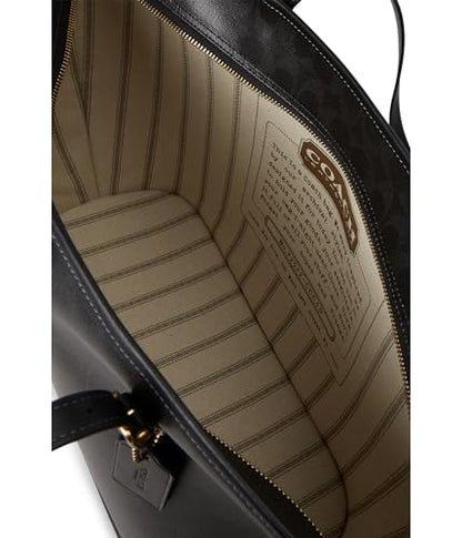 Signature Canvas Taxi Tote Bag Classic Carry Bag