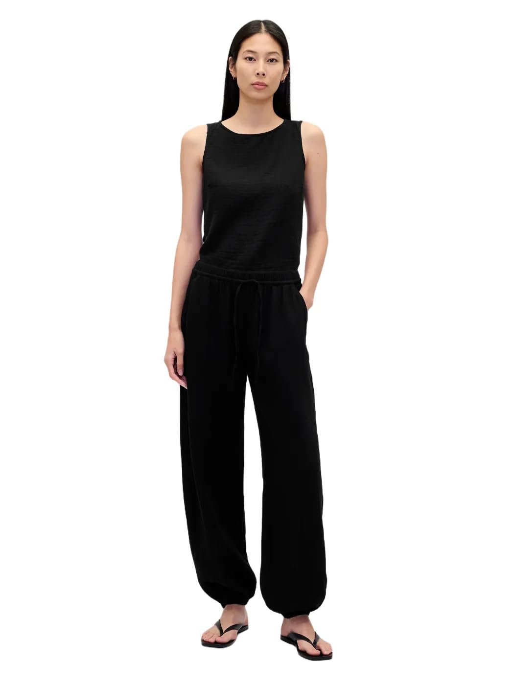 Women Gauze Jogger Pants Lightweight Casual Sweatpants
