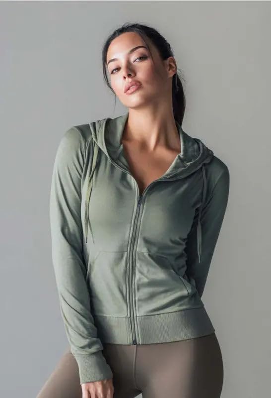 Women EMF Protection Zip Hoodie Silver Fiber Shield Sweatshirt