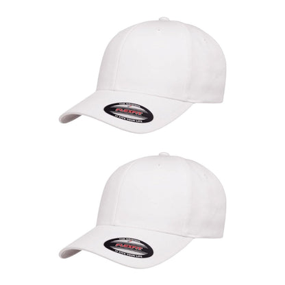 Cotton Twill Structured 6 Panel Fitted Baseball Cap Standard Fit