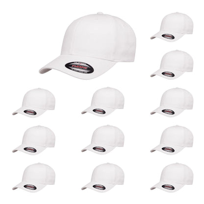 Cotton Twill Structured 6 Panel Fitted Baseball Cap Standard Fit