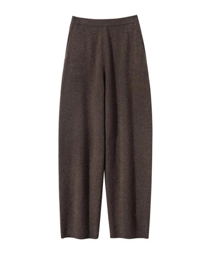 Women Cashmere Harem Jogger Pants Elastic Waist Winter Trousers