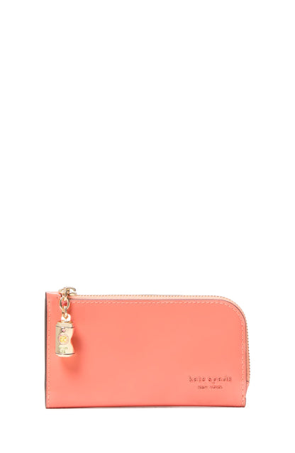 Embossed Leather Slim Bifold Wallet Small Compact