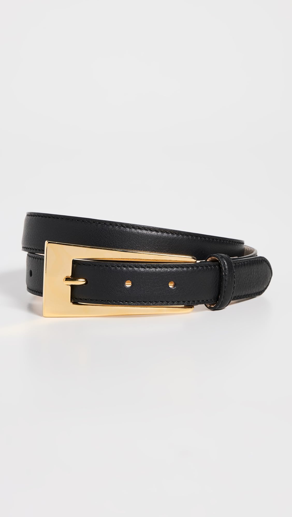 Slim Leather Belt Women Minimal Buckle Accessory