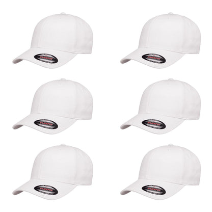 Cotton Twill Structured 6 Panel Fitted Baseball Cap Standard Fit
