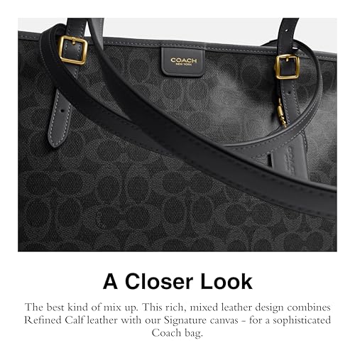 Signature Canvas Taxi Tote Bag Classic Carry Bag