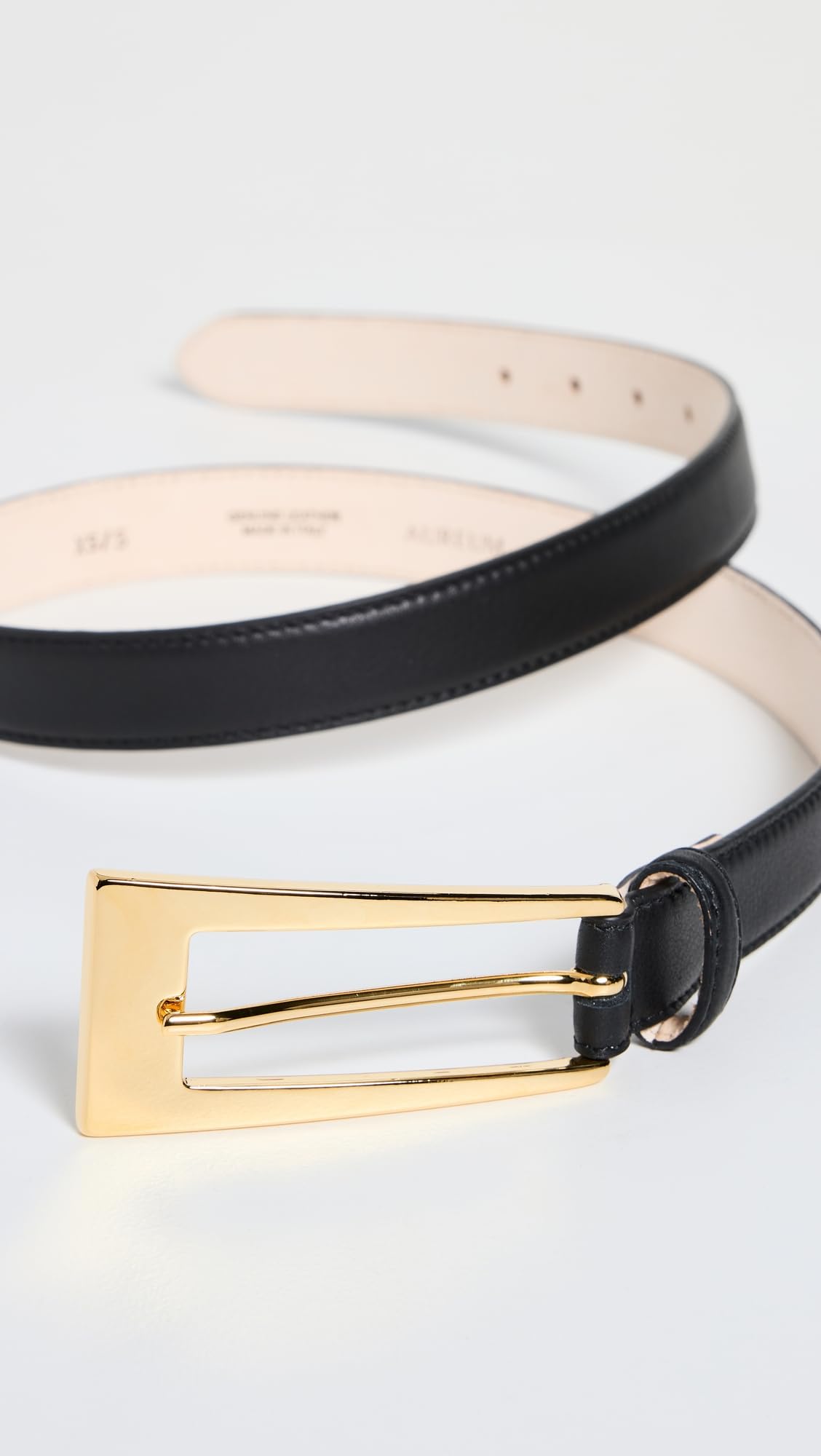 Slim Leather Belt Women Minimal Buckle Accessory