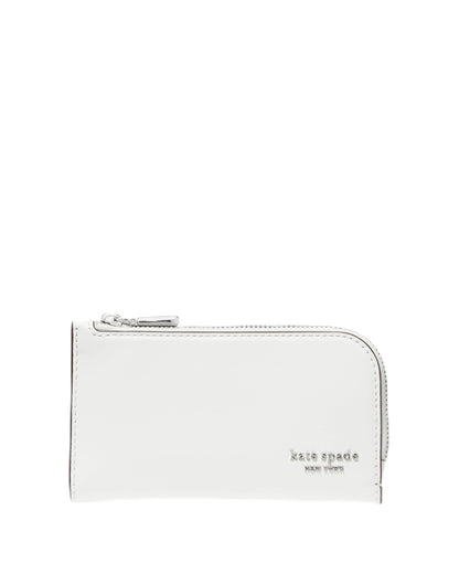 Embossed Leather Slim Bifold Wallet Small Compact