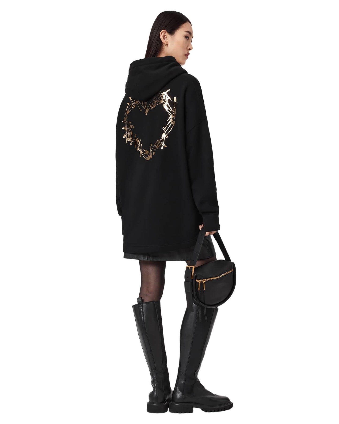 Women Cora Etie Hoodie AllSaints Style Casual Sweatshirt