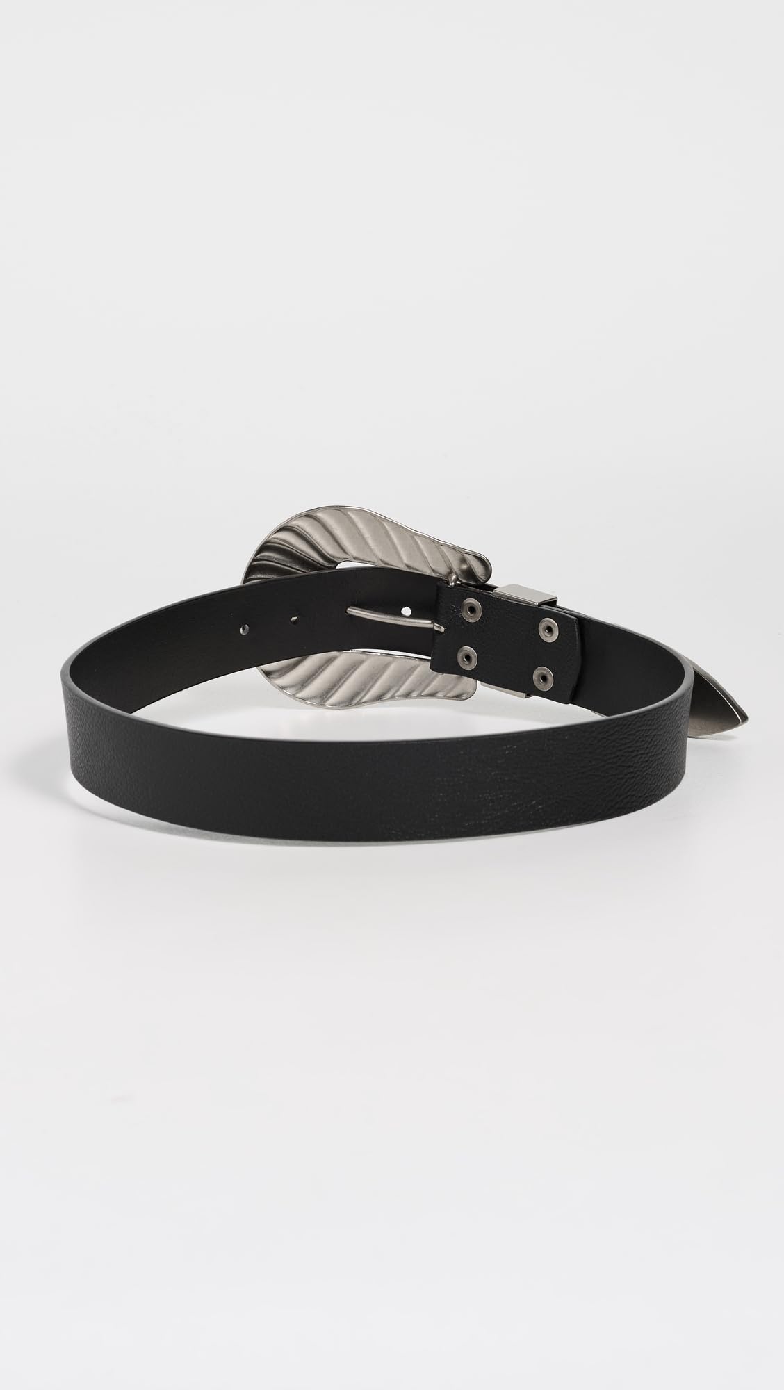 Wide Buckle Leather Belt Women Western Style Accessory