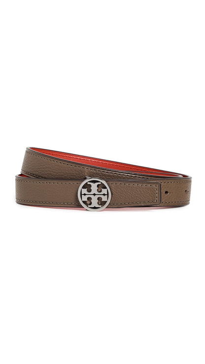 Reversible Smooth Leather Belt Women 1 Inch Accessory