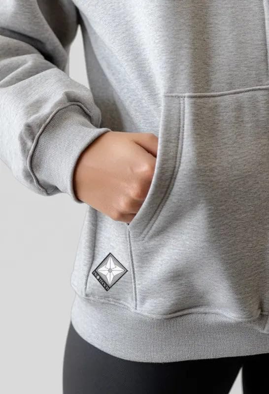 Women EMF Protection Zip Hoodie Silver Fiber Shield Sweatshirt