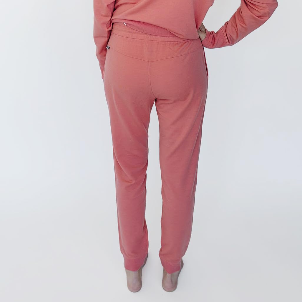Women Merino Wool Jogger Pants Athletic Sweatpants Pockets