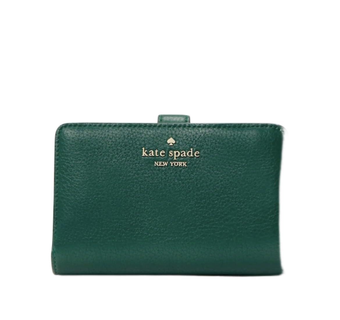 Pebbled Leather Bifold Wallet Medium Compact Accessory