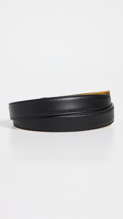 Slim Leather Belt Women Minimal Buckle Accessory