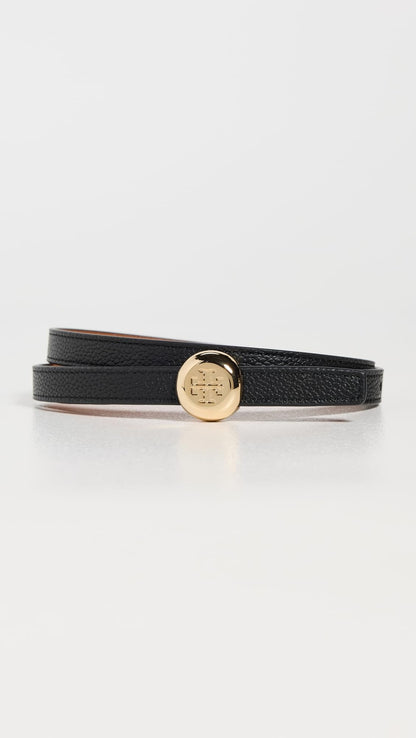 Leather Belt Women Romy Slim Buckle Accessory