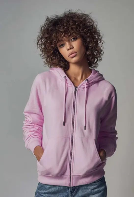 Women EMF Protection Zip Hoodie Silver Fiber Shield Sweatshirt