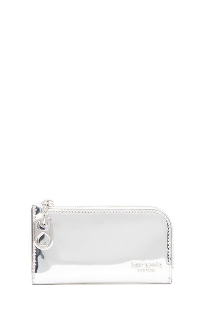 Embossed Leather Slim Bifold Wallet Small Compact