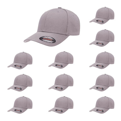 Cotton Twill Structured 6 Panel Fitted Baseball Cap Standard Fit
