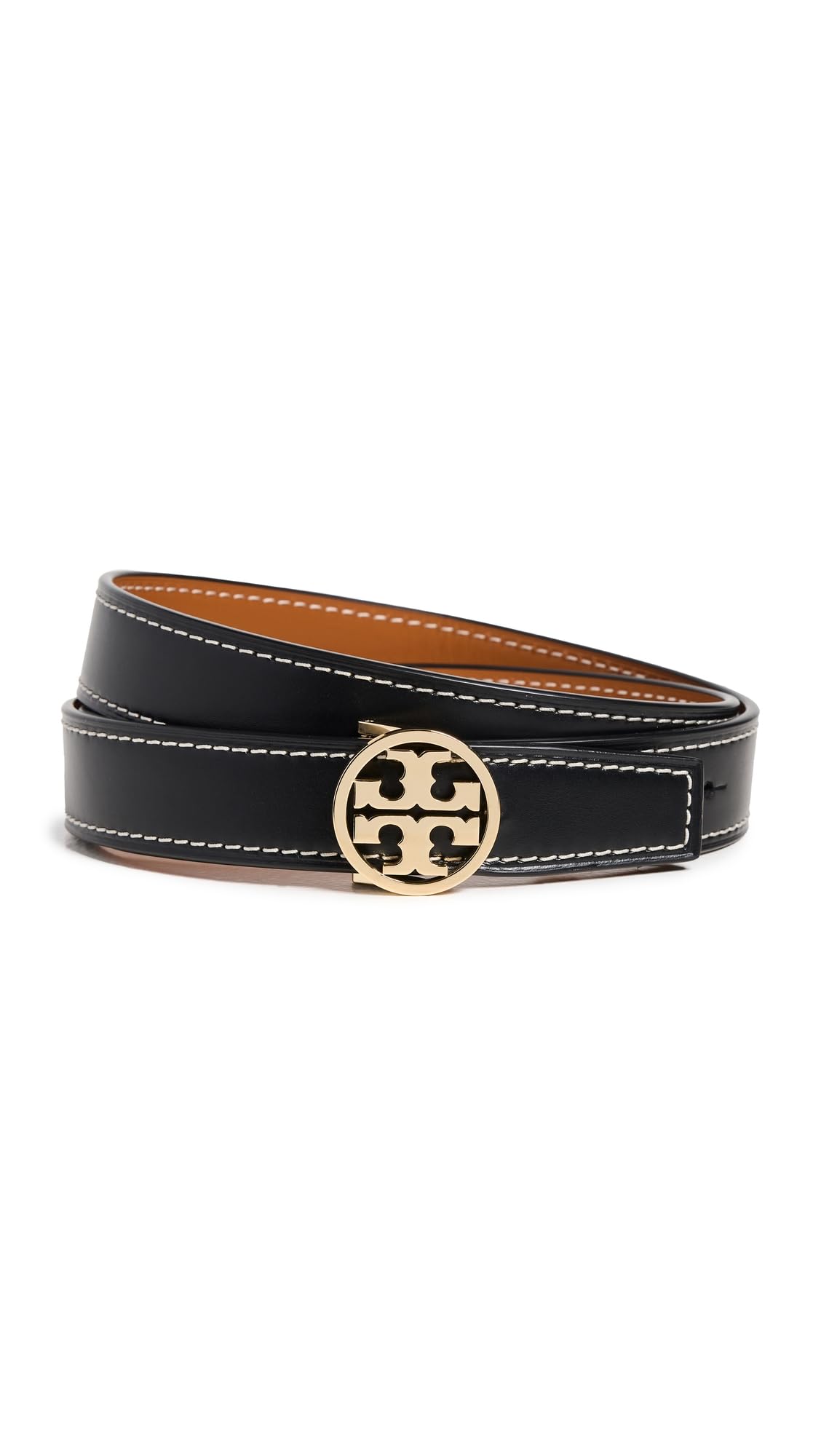 Reversible Smooth Leather Belt Women 1 Inch Accessory