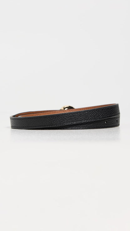 Leather Belt Women Romy Slim Buckle Accessory