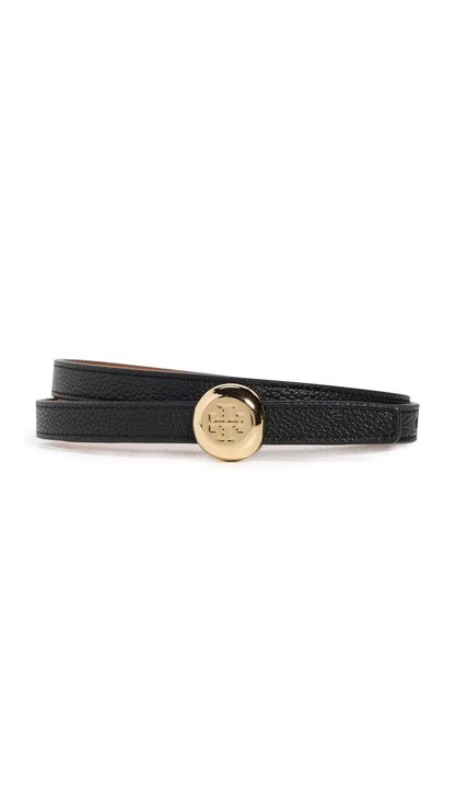 Leather Belt Women Romy Slim Buckle Accessory