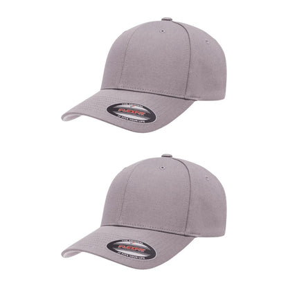 Cotton Twill Structured 6 Panel Fitted Baseball Cap Standard Fit