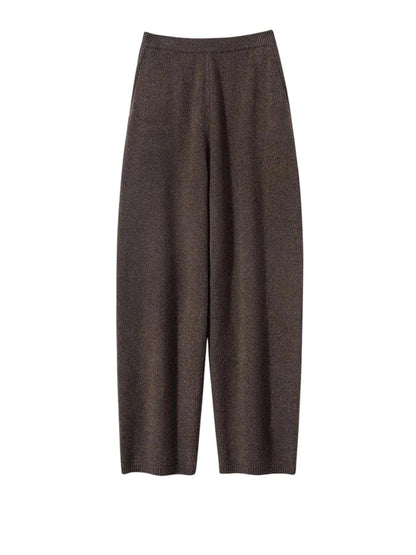 Women Cashmere Harem Jogger Pants Elastic Waist Winter Trousers