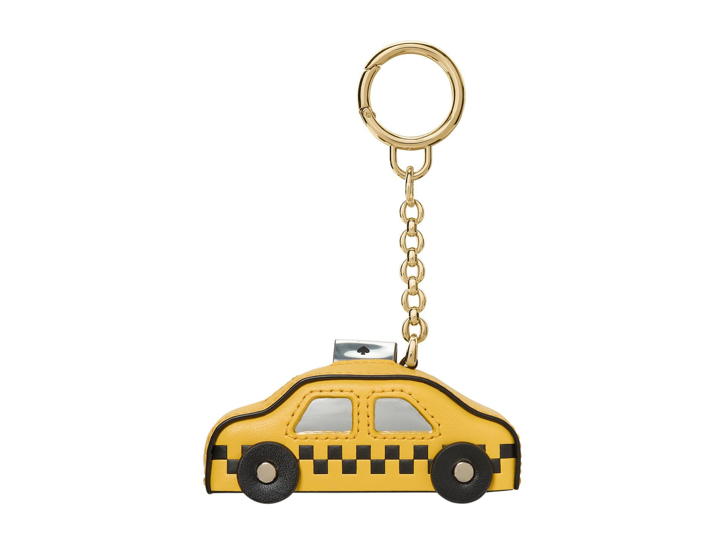Leather Taxi Bag Charm Keychain Roll Charm Accessory