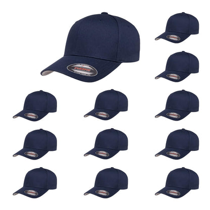 Cotton Twill Structured 6 Panel Fitted Baseball Cap Standard Fit
