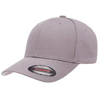 Cotton Twill Structured 6 Panel Fitted Baseball Cap Standard Fit