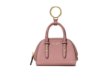 Leather Taxi Bag Charm Keychain Roll Charm Accessory