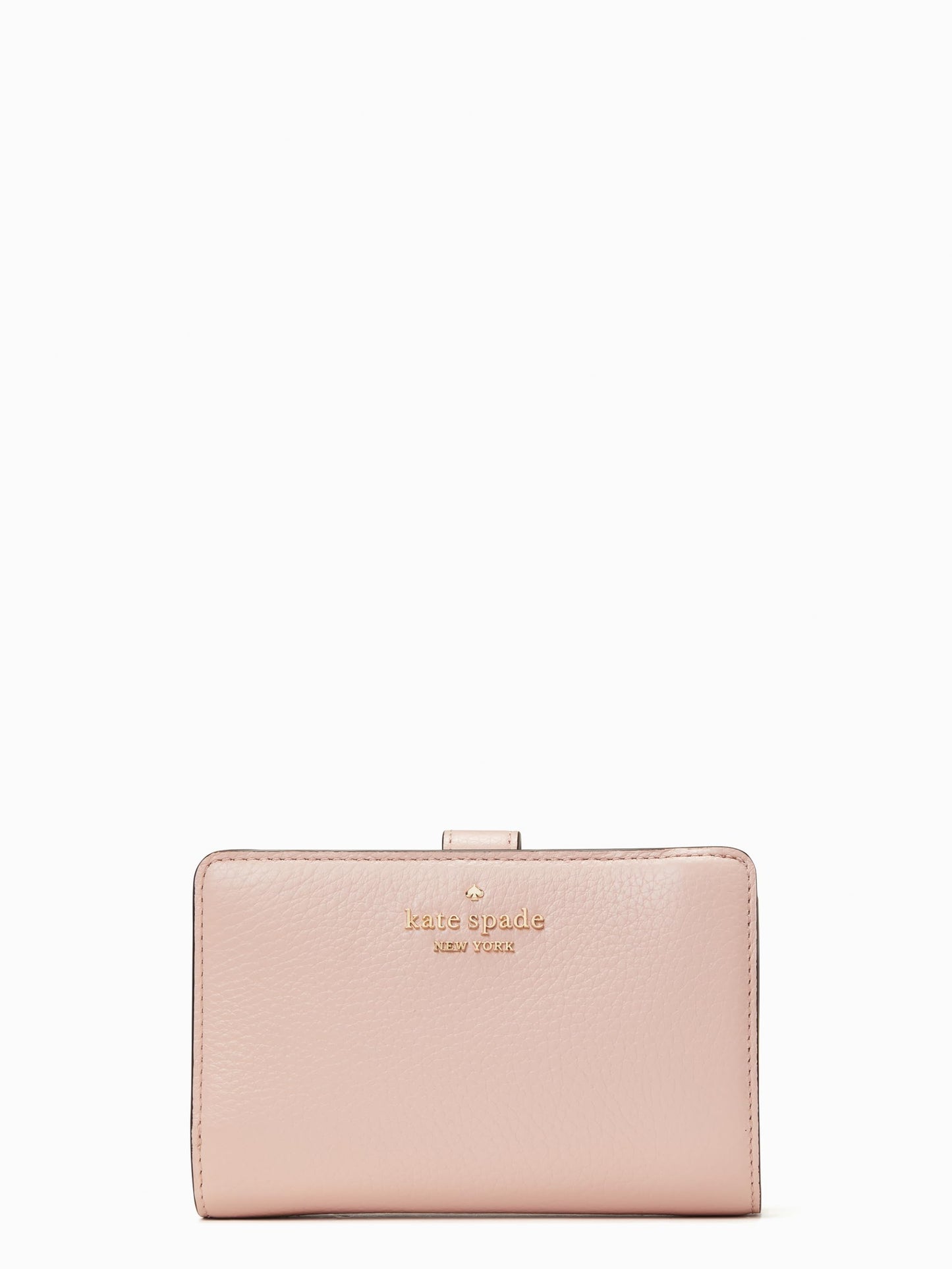 Pebbled Leather Bifold Wallet Medium Compact Accessory