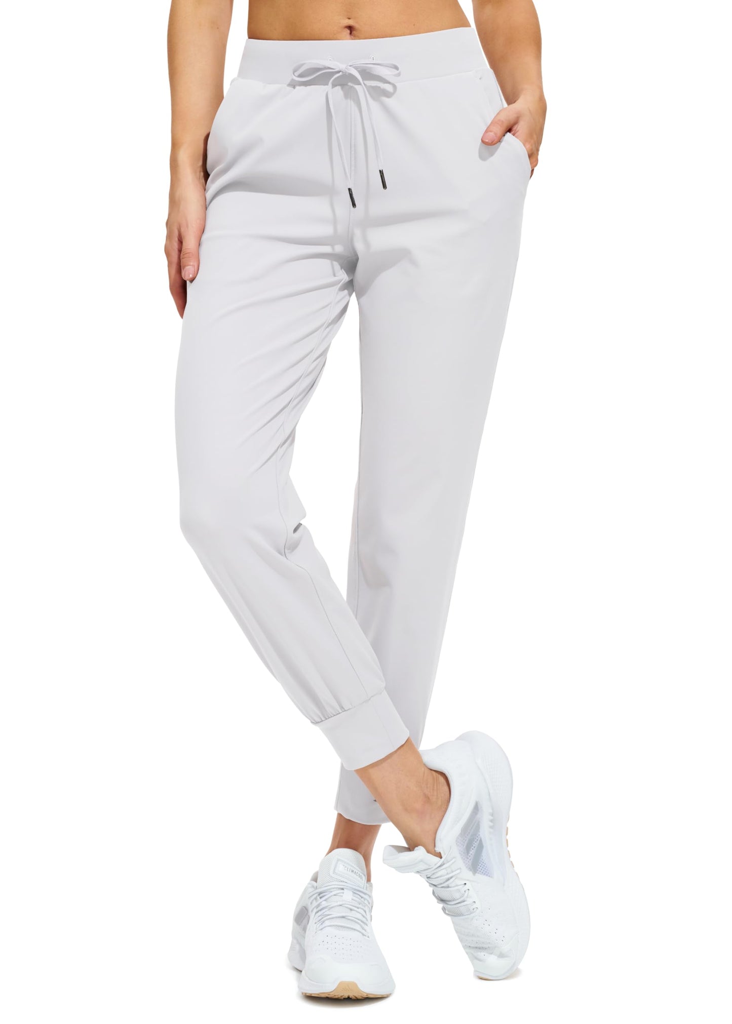 Women Athletic Jogger Pants Running Sweatpants Pockets Tapered Fit