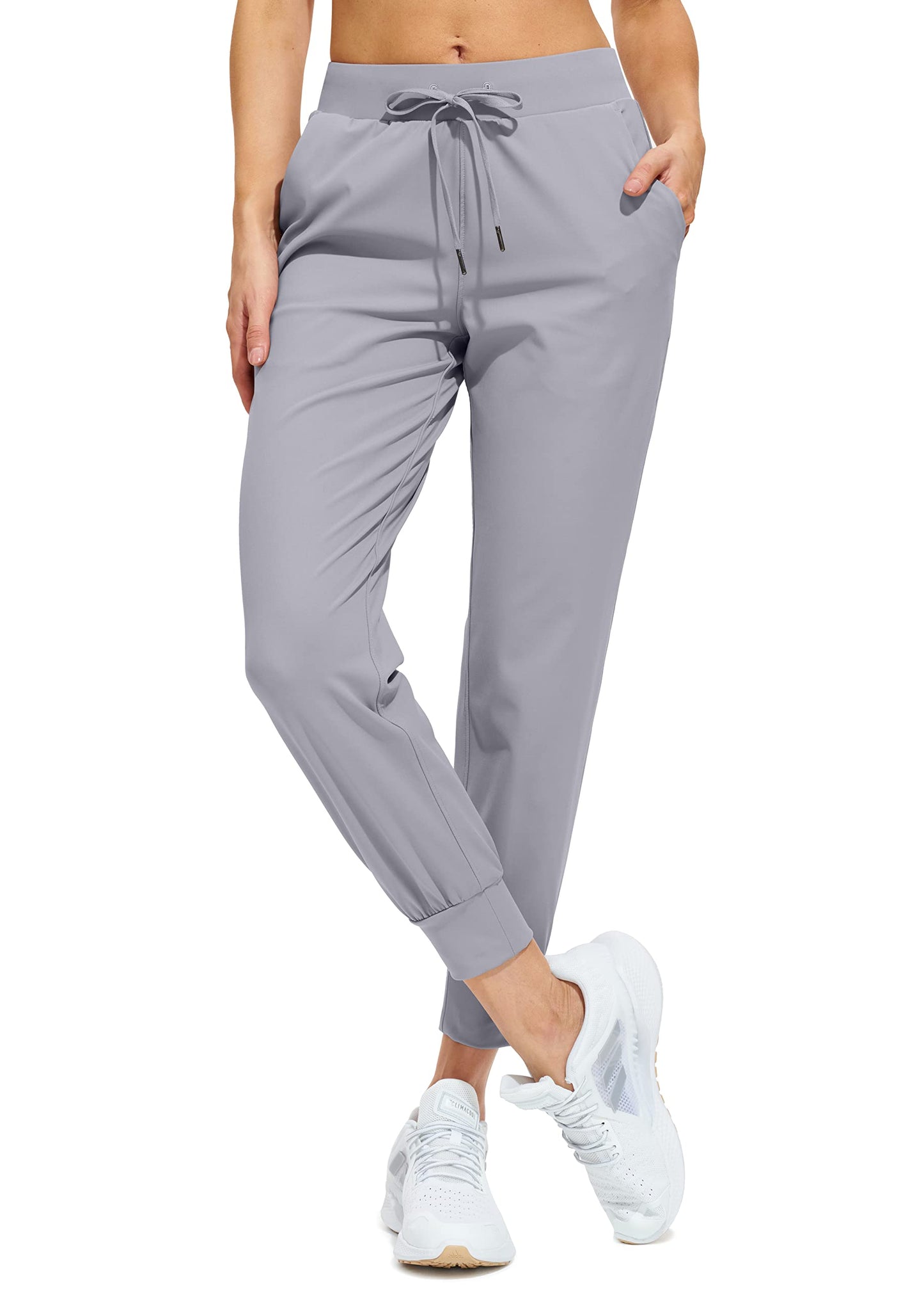 Women Athletic Jogger Pants Running Sweatpants Pockets Tapered Fit