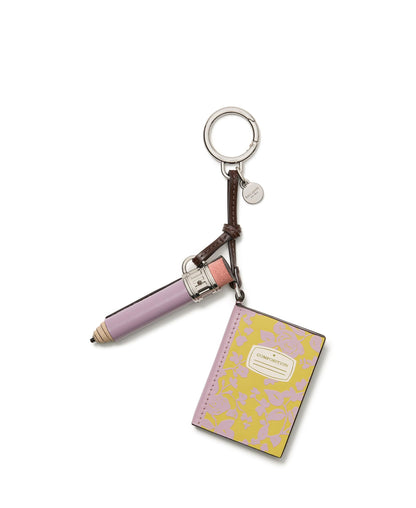 Leather Taxi Bag Charm Keychain Roll Charm Accessory