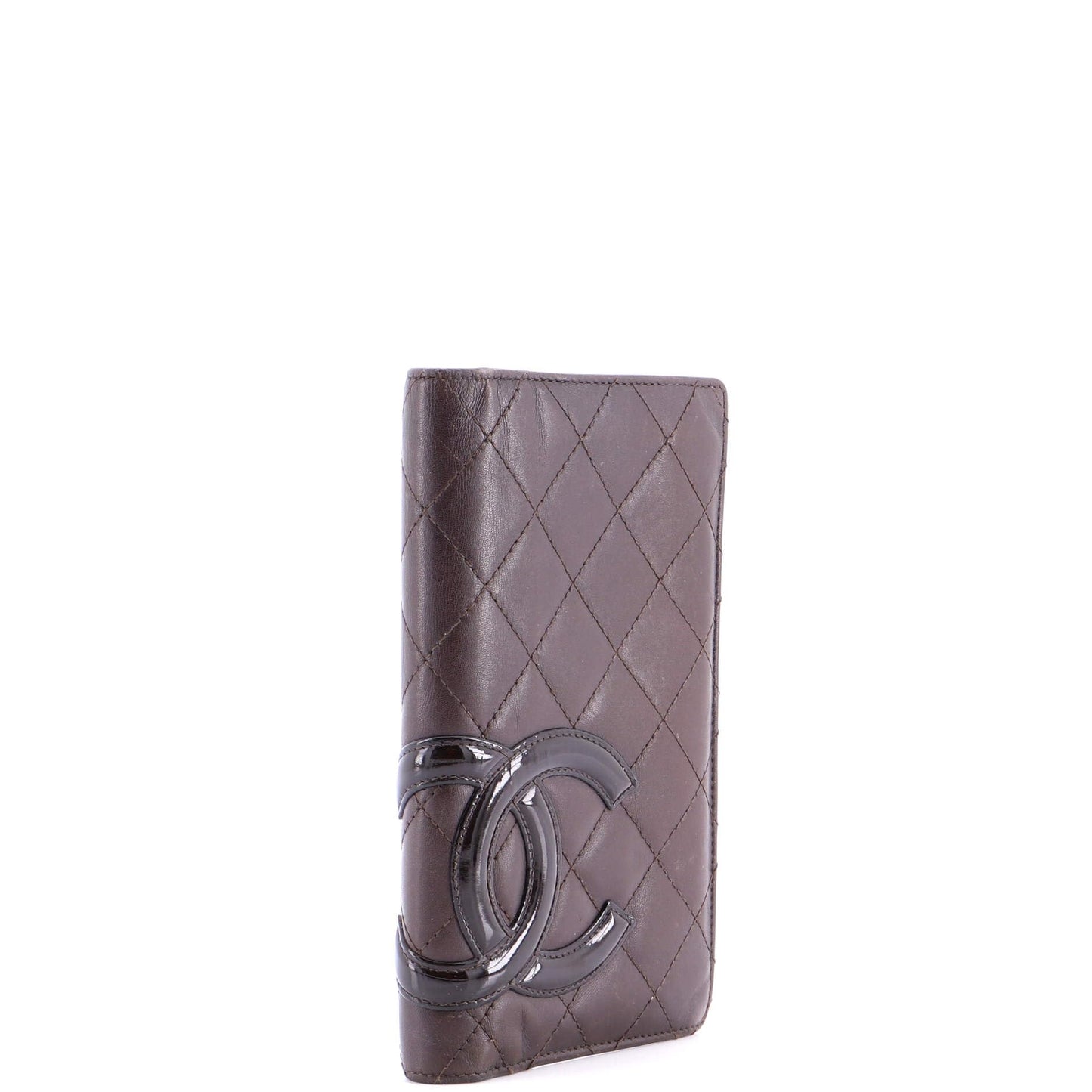 Quilted Leather Bifold Wallet Long Zip Accessory