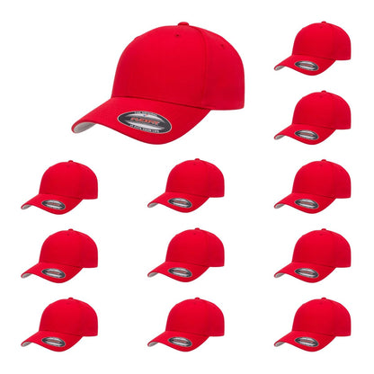 Cotton Twill Structured 6 Panel Fitted Baseball Cap Standard Fit