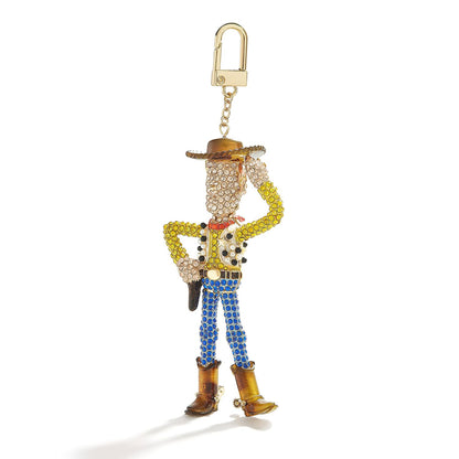 3D Character Bag Charm Keychain Backpack Purse Accessory